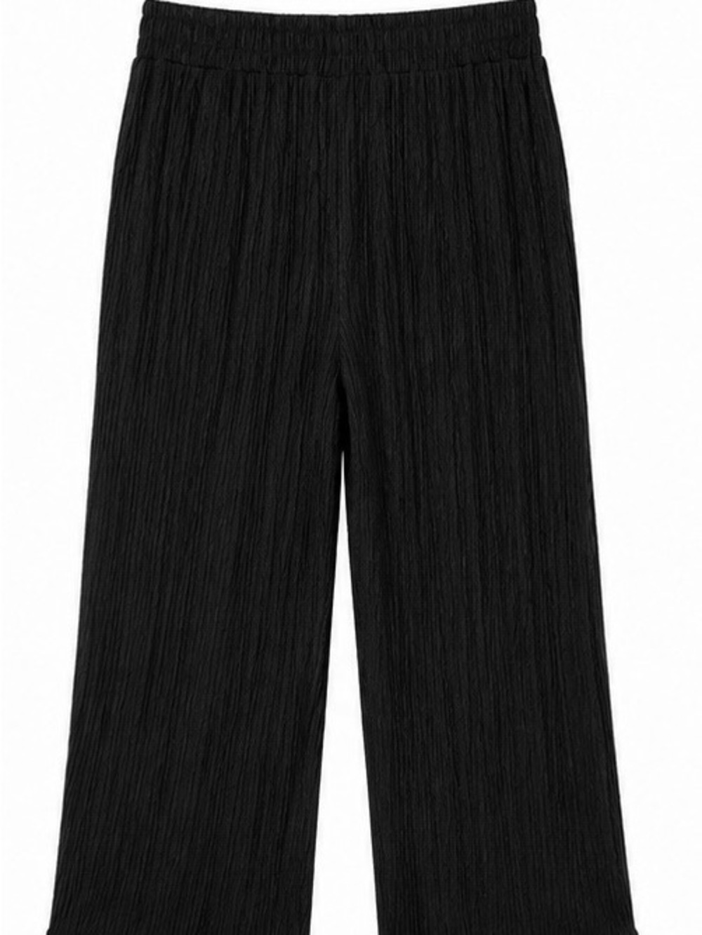 Love Poem Black Wide-Leg Pleated Pants - Picture 2 of 5
